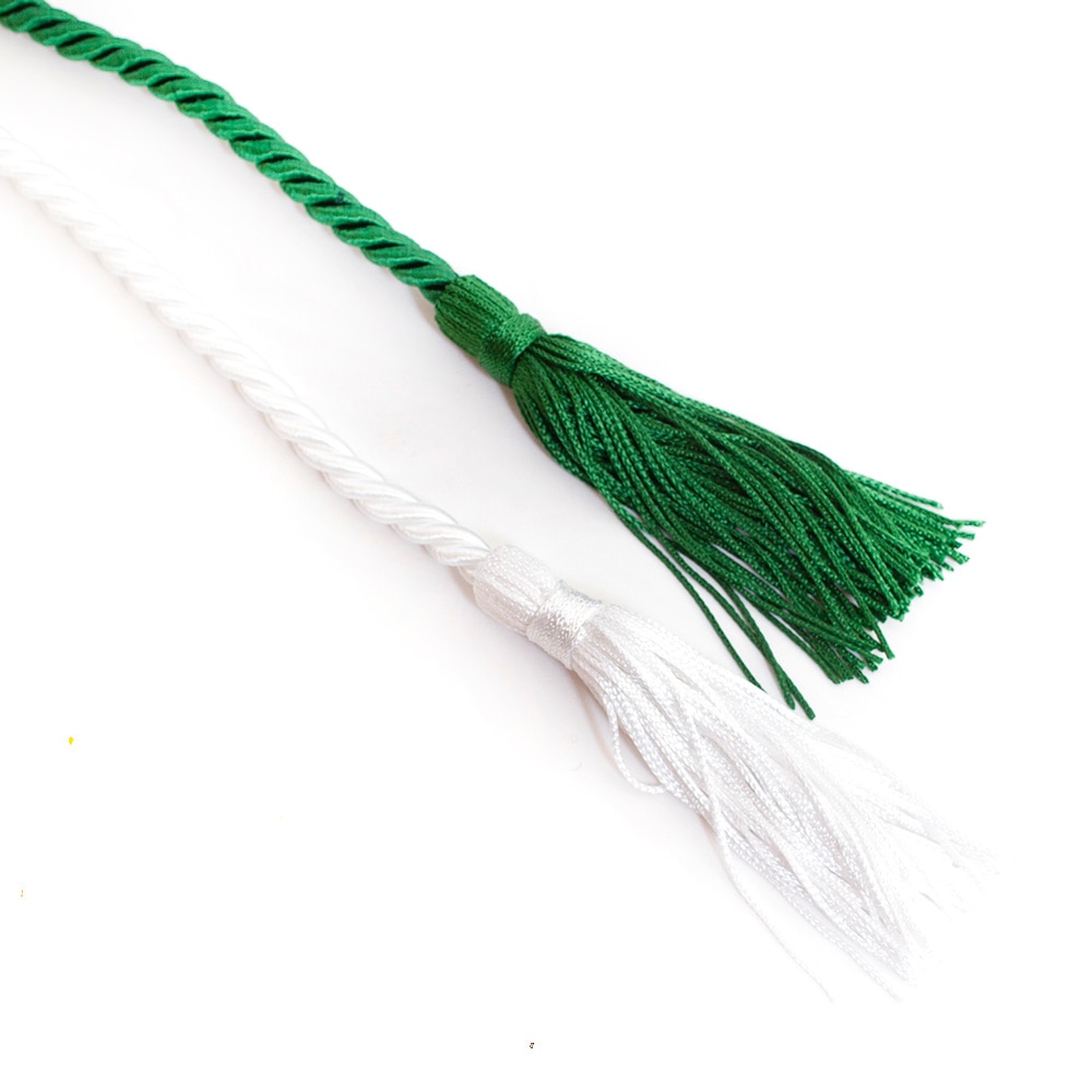 Ducks Spirit, Josten's, Honor Cord, Grad, Double Cord, 345111, Green/White